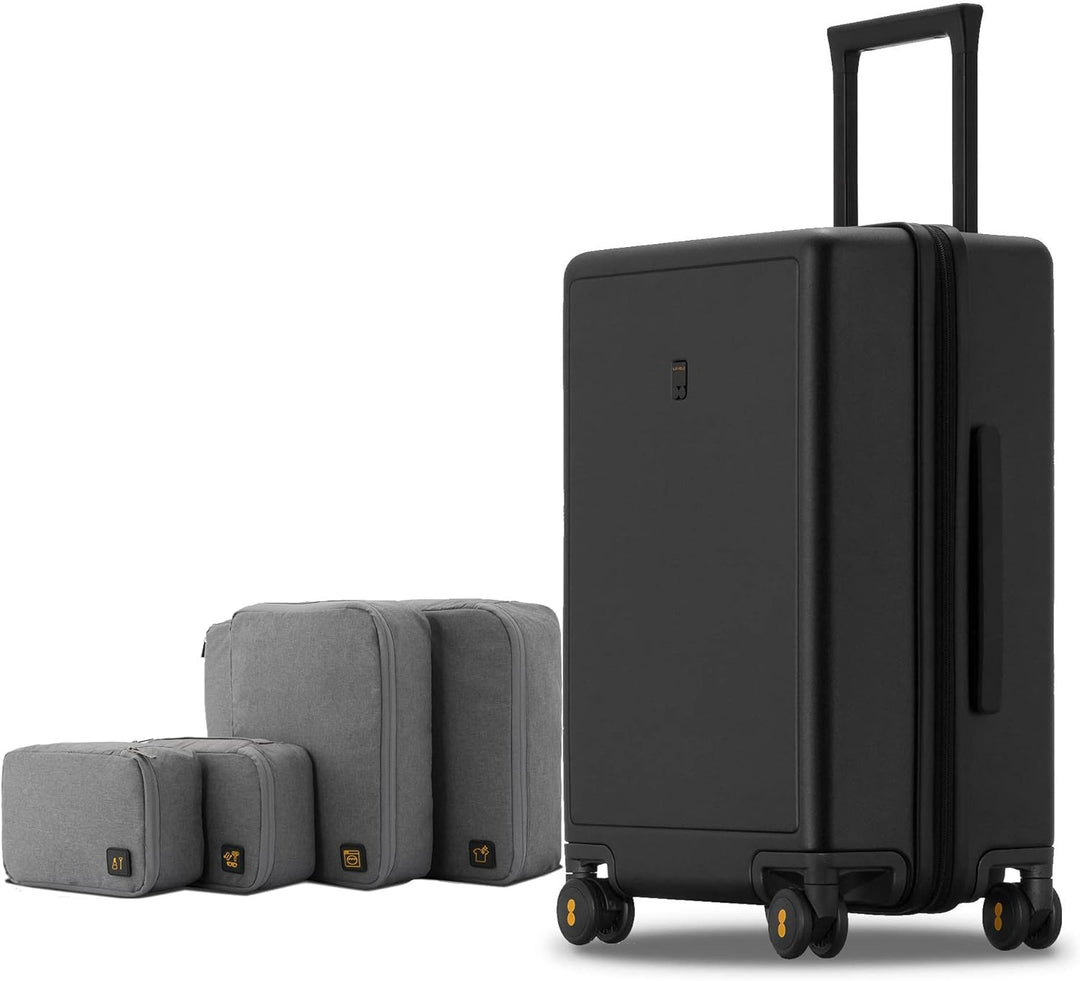 LEVEL8 Koffer Trolleys handgepäck Leichtgewicht 100% PC mit Organizer Set 4-teilig TSA Zahlenschloss