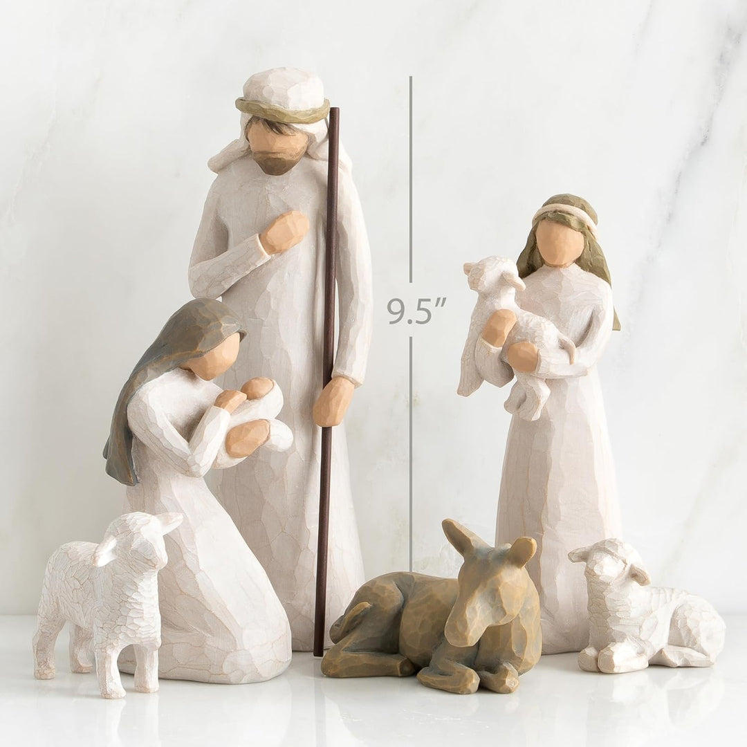 Willow Tree Krippe Deluxe Starterfiguren Plus Krippe 7-teilig Deluxe Starter + Creche, 7-piece, Delu