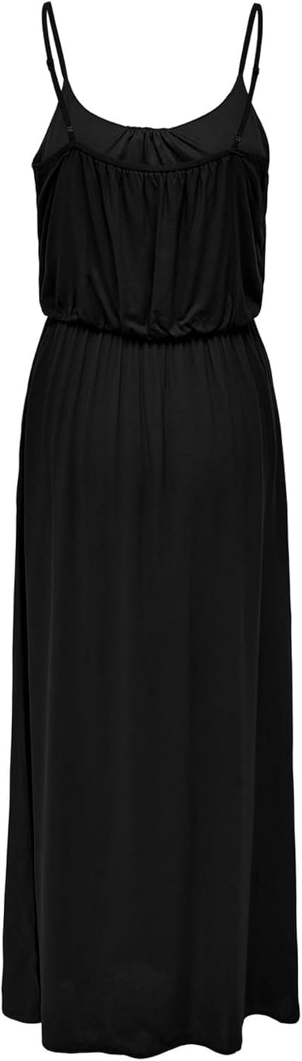ONLY Damen Maxi Kleid Onlnova Life Strap 34 Schwarz, 34 Schwarz