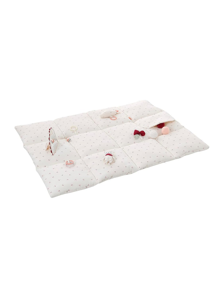 VERTBAUDET Baby Activity-Decke wollweiss Cherry, wollweiss Cherry