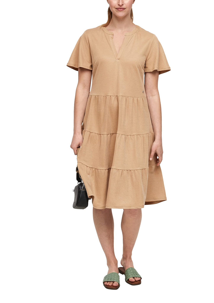 s.Oliver Damen Kleid 38 Beige, 38 Beige