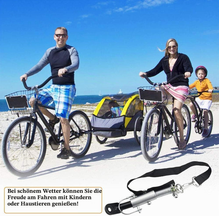 Fahrrad Anhängerkupplung Universal Adapter mit Sicherungsstift für Fahrradanhänger und Kinderanhänge