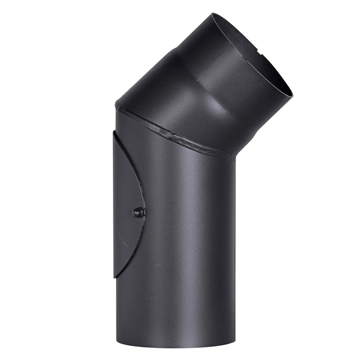 FIREFIX R120/B4T Ofenrohrbogen aus 2 mm starken Stahl (Rauchrohr) in 120 mm Durchmesser, für Kaminöf