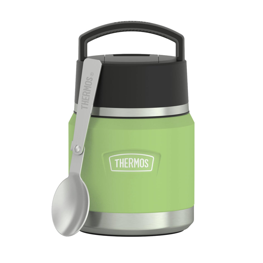 Thermos ICON Kids Thermobehälter für Essen 0,35l, grün, lime, Edelstahl, absolut dicht, hält Speisen