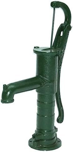 D&L Schwengelpumpe Gusseisen Grün Handpumpe 55916 AWZ Handschwengelpumpe Gartenpumpe