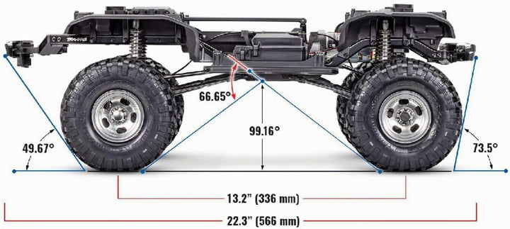 TRAXXAS Crawler TRX-4 RTR 79 Ford F150 schwarz 1/10 Brushed ohne Akku/Lader 4WD High-Trail
