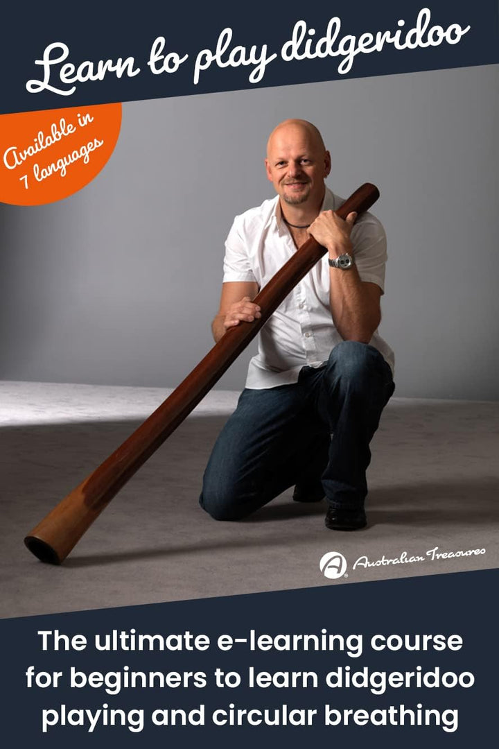 Australian Treasures - Australian Treasures Spiral Reise Didgeridoo -D- AT-Spiral inklusive Tasche