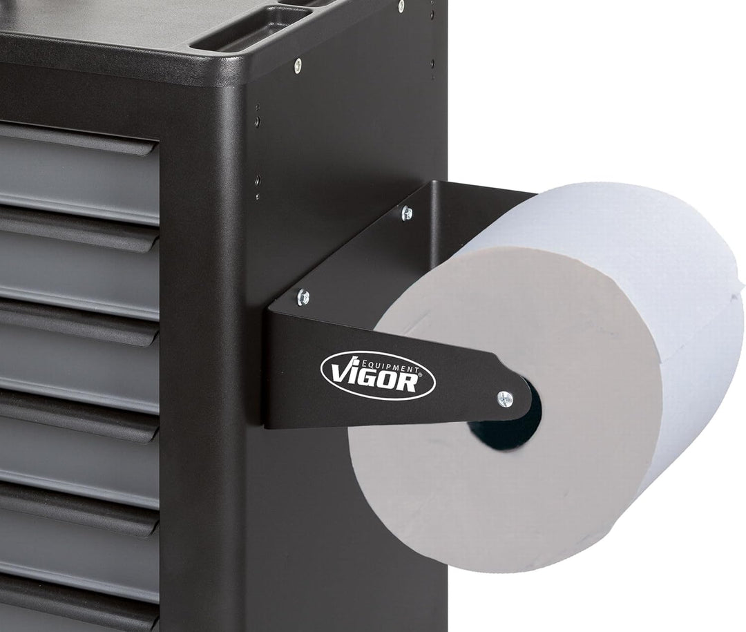 ViGOR Papierrollen-Halter V2397, für Papierrollen bis 370 mm Breite, passend für alle ViGOR Werkstat