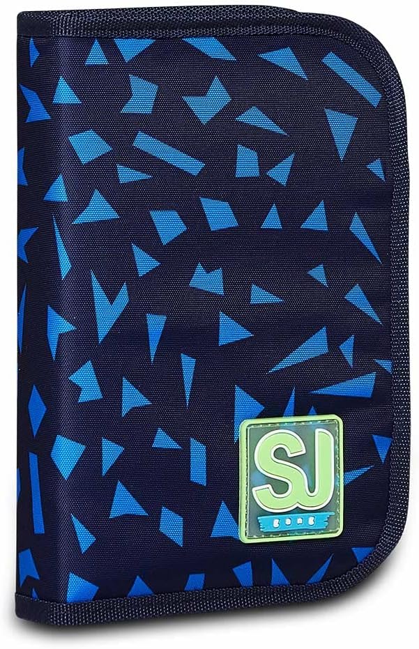 SJ Set 4-teilig Ergonomischer Schulranzen + Gefülltes Mäppchen mit Stiften, Gummi, usw. + Mäppchen m