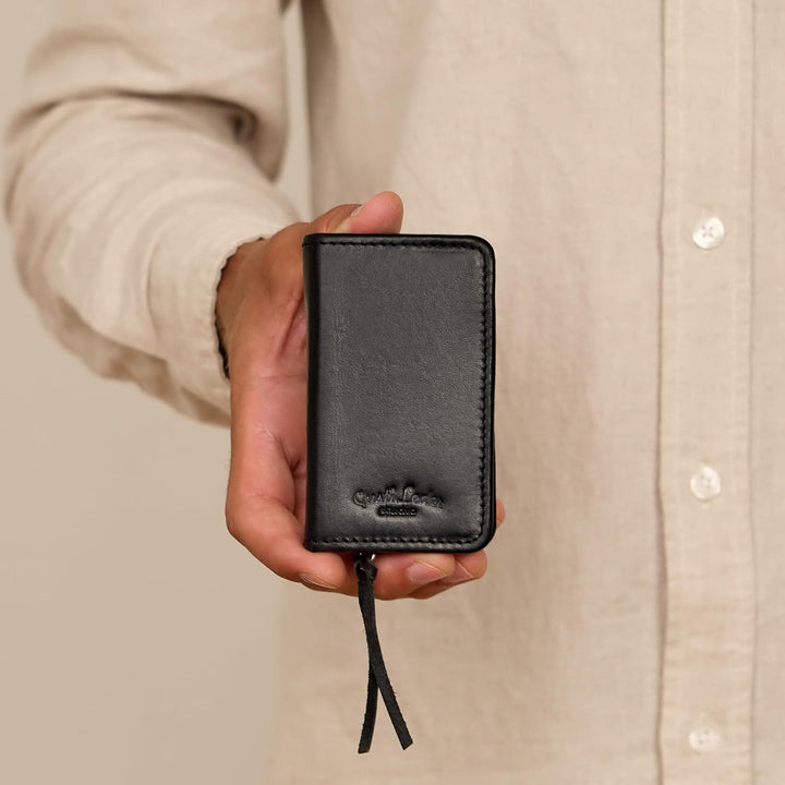 Gusti Leder Maniküre Alizee - Etui Nageletui Nagelpflegeetui Maniküreetui Damen Herren Leder Schwarz