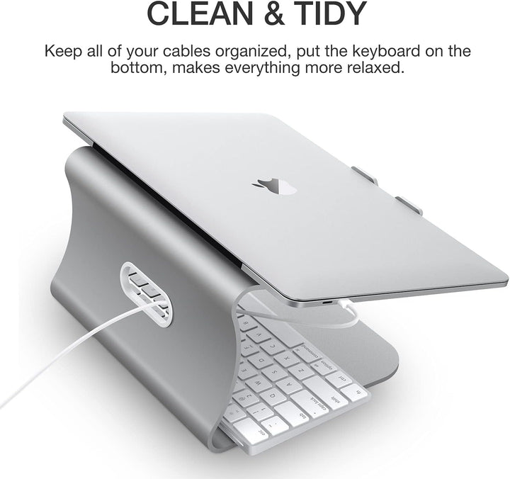 Bestand Aluminiumständer für Laptop und MacBook Desktop für Apple MacBook und alle Laptops Silber 10