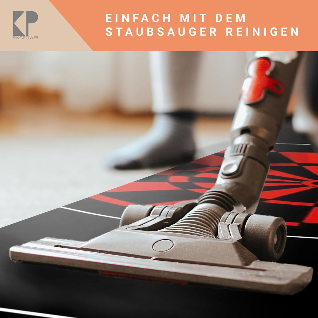 Kingpower Dartteppich mit Abwurflinie, Dart Zubehör mit Motiv, Dartmatte mit Oche, pflegeleichter Te
