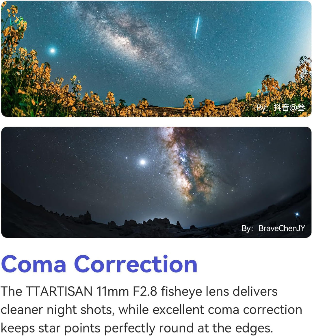 TTARTISAN 11mm F2.8 RF Silbrig Fisheye Full Frame Ultra-Wide Manual Lens for Canon RF Mount EOS R RP
