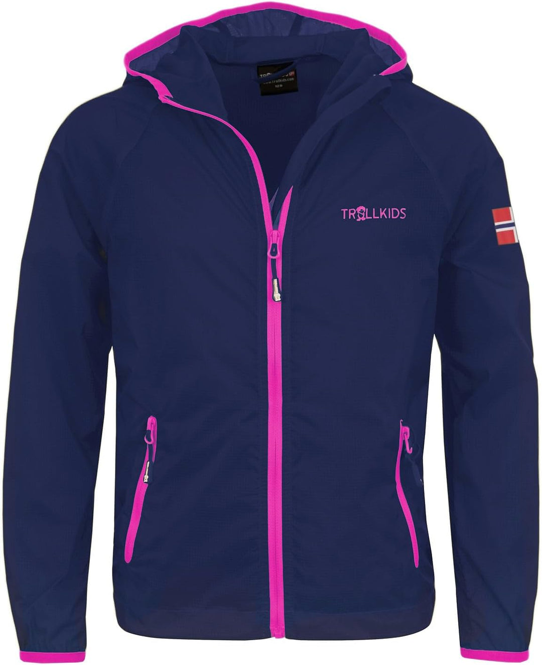 Trollkids Fjell Windjacke für Kinder 116 Marineblau / Magenta, 116 Marineblau / Magenta