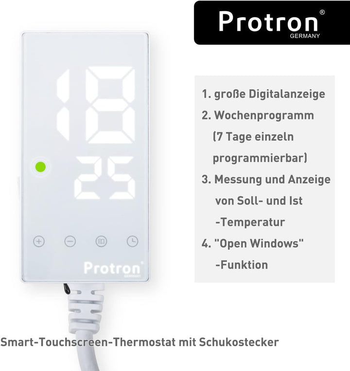 Protron Motiv Infrarotheizung Infrarot Panel Heizkörper Bild Elektroheizung Wandheizung mit Smart-Th