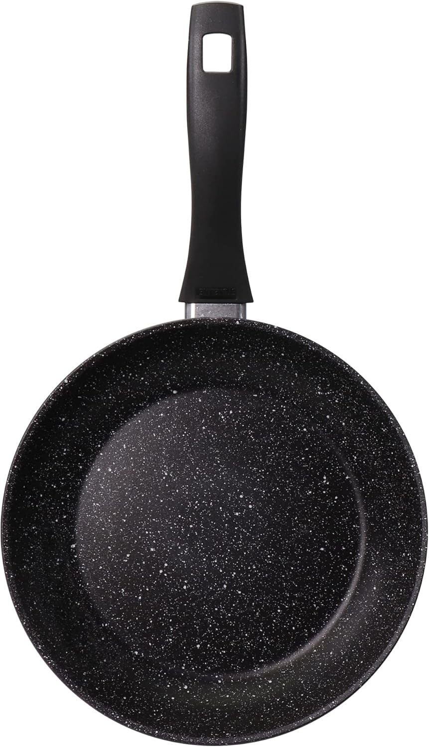STONELINE Made in Germany Bratpfanne 24cm, antihaft beschichtete Pfanne mit echten Steinpartikeln, a