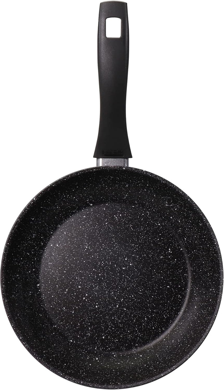STONELINE Made in Germany Bratpfanne 24cm, antihaft beschichtete Pfanne mit echten Steinpartikeln, a