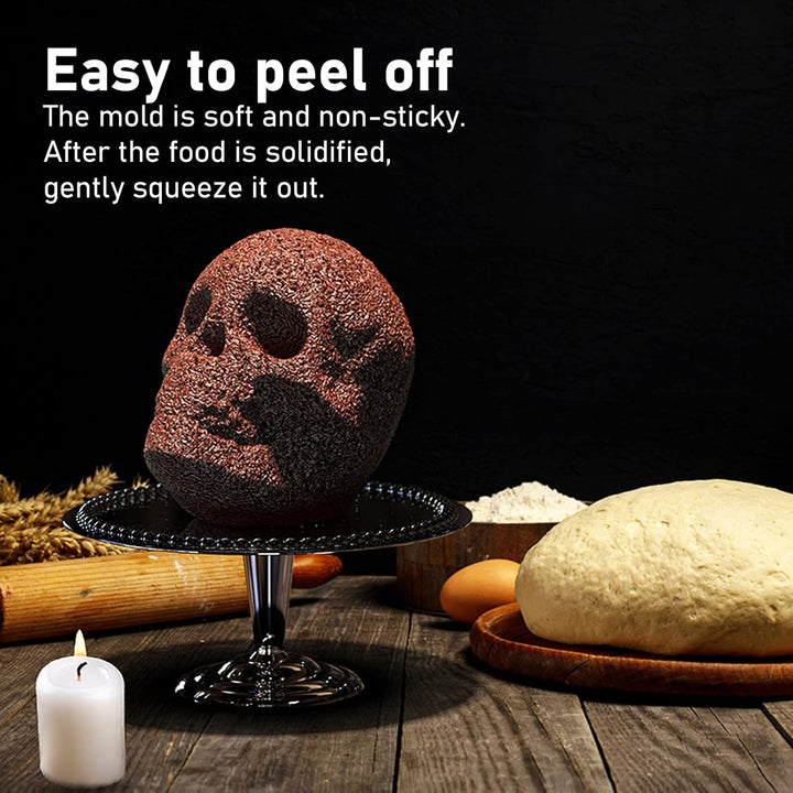 3D-Kuchenform in Totenkopfform Für Selbstgemachte Kuchendekoration Und Backen