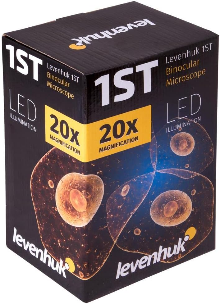 Levenhuk 1ST Kids Stereo-Mikroskop zur Beobachtung Der Struktur von Steinen, Münzen und Anderen Obje