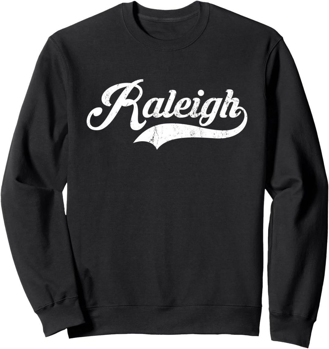 Raleigh Stadt North CarolinaVintage Retro Style design Sweatshirt
