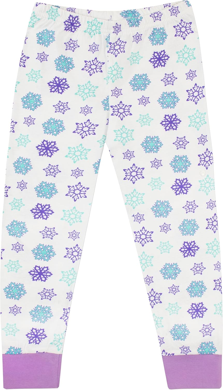 Disney Frozen Schlafanzug | Die Eiskönigin Pyjama Mädchen | Anna ELSA Kristoff Olaf & Sven | Prinzes