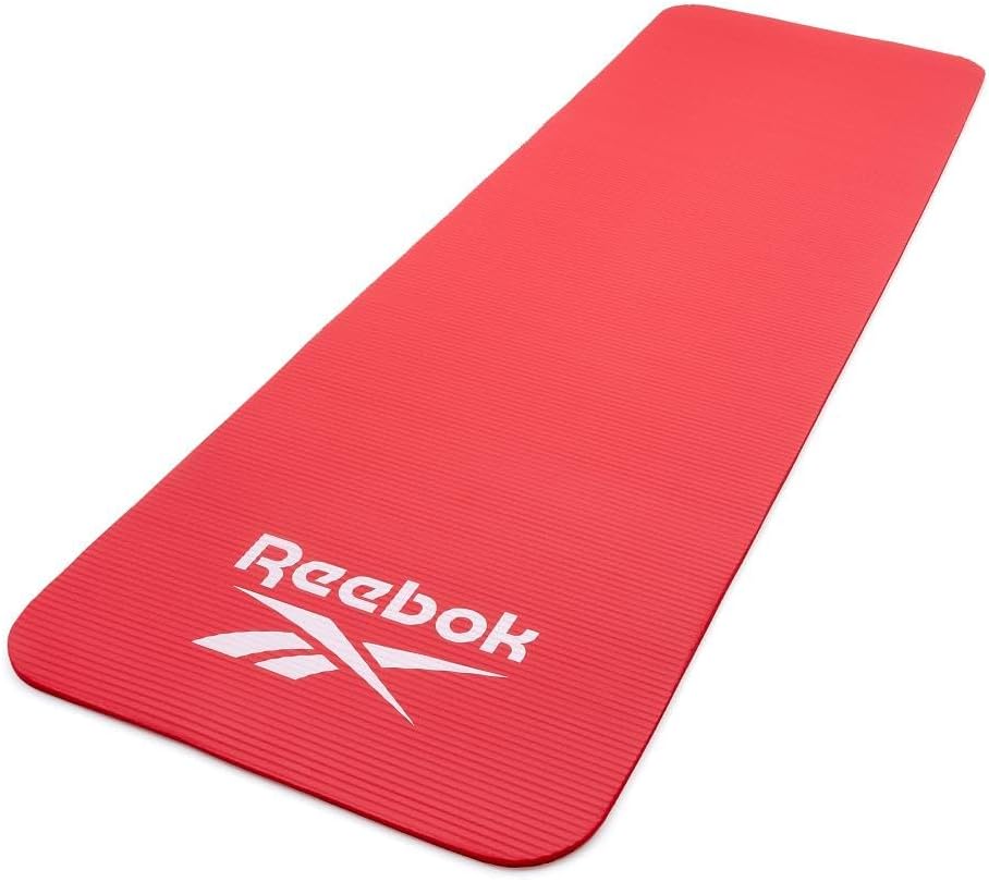 Reebok Trainingsmatte - Rutschfeste Gymnastikmatte aus natürlichem Gummi in 7mm, 10mm, 15mm und vers
