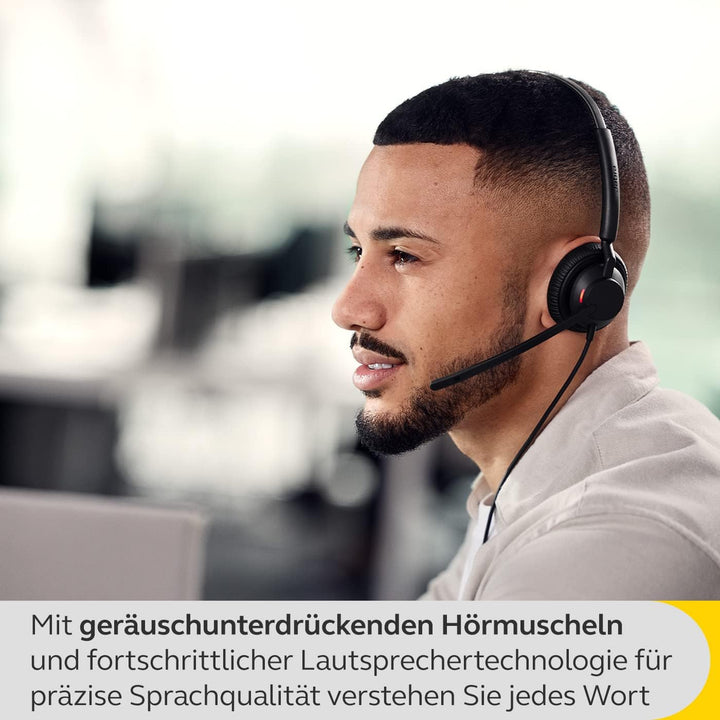 Jabra Engage 40 kabelgebundenes Mono-Headset mit geräuschunterdrückender 2-Mic-Technologie und USB-C