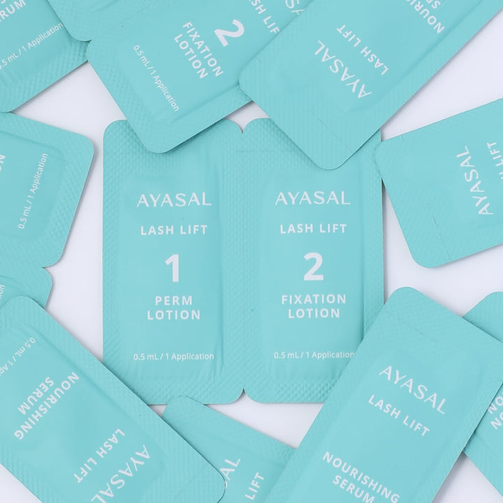 AYASAL Lash Lift Kit Refills: Step 1+2 Refill Set, Korean Thio-Free Lash Perm - Professional Long La