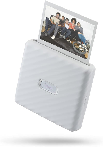 INSTAX LINK Wide Smartphone Printer Wide Film, Doppelpack (2x10 Aufnahmen) Ash White Bundle mit Wide