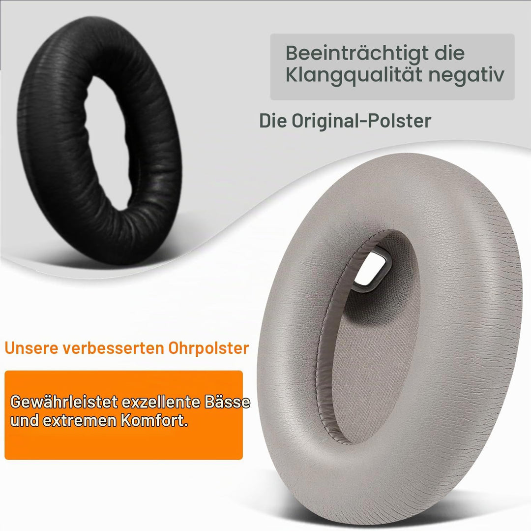 SOULWIT Professionelle Ersatz Ohrpolster für Sony WH-1000XM4 (WH1000XM4) Over-Ear Kopfhörer mit Weic
