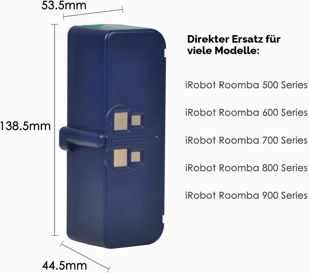 DuraPro 14.4V 5200mAh Li-ion Battery Akku for iRobot Roomba 900 960 965 966 980 865 866 870 871 760