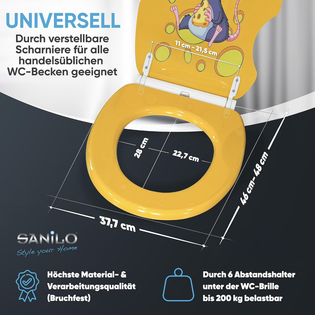Sanilo WC Sitz mit Absenkautomatik, viele neue Toilettendeckel zur Auswahl, hochwertige Oberfläche,