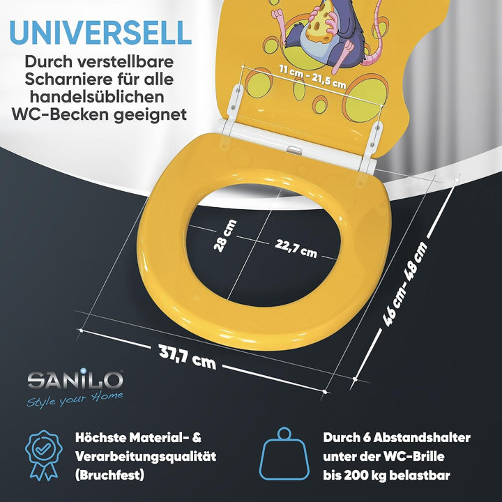 Sanilo WC Sitz mit Absenkautomatik, viele neue Toilettendeckel zur Auswahl, hochwertige Oberfläche,