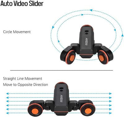 Andoer Kamerawagen L4 PRO Video Kamera Slider Dolly Automatische mit Drahtlose Fernbedienung,1800mAh