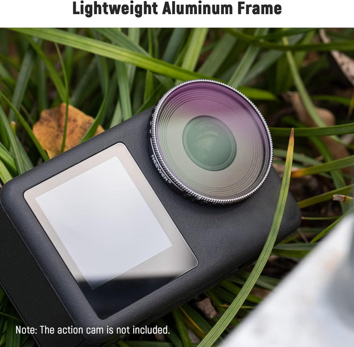 NEEWER ND/CPL Filter Set Kompatibel mit DJI Osmo Action 3, HD Optisches Glas ND8/PL+ND16/PL+ND32/PL+