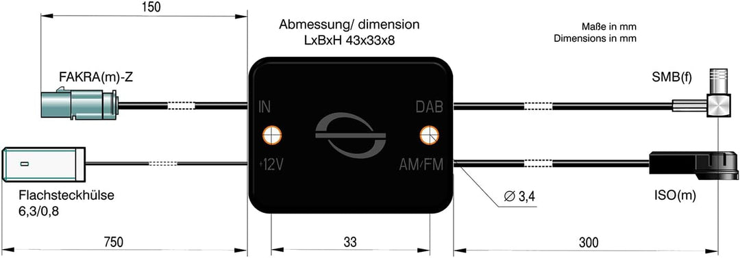 ATTB 4724.01 Weiche (AM, FM, DAB, DAB+), Antennentechnik Bad Blankenburg, Rundfunkverteiler für Fahr