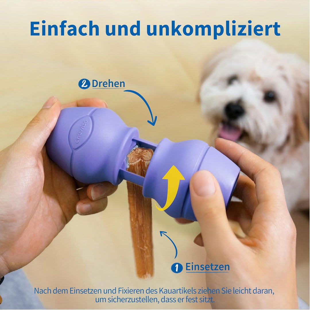 PetClan Chewise Bully Stick Halter – Ultimative Sicherheit & Robustes Design, BPA-frei, Verhindert E