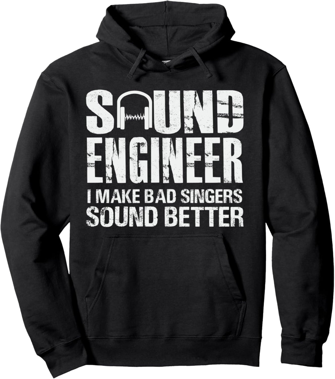 Sound Engineer Spruch Tontechniker Tontechnik Pullover Hoodie
