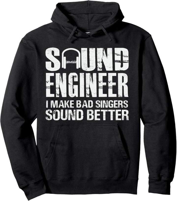 Sound Engineer Spruch Tontechniker Tontechnik Pullover Hoodie