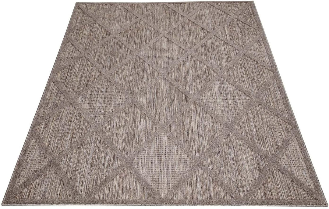 carpet city In-& Outdoor Teppich - 240x340 cm - für Innen-& Aussenbereich - Wetterfest Balkon-Teppic