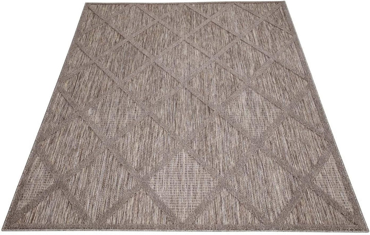 carpet city In-& Outdoor Teppich - 240x340 cm - für Innen-& Aussenbereich - Wetterfest Balkon-Teppic