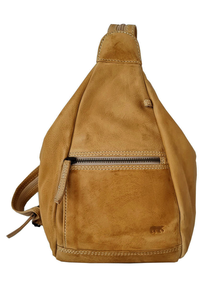 zarolo Bear Design -Brusttasche Sling Rucksack Schultertasche, LEDER Crossbody UNISEX Umhängetasche