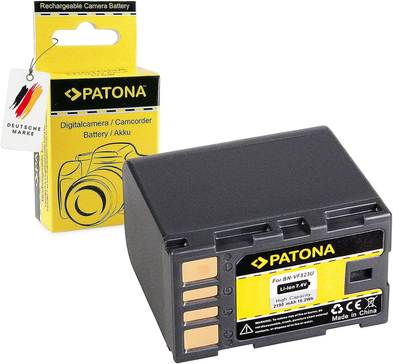 PATONA Set 3in1 Ladegerät mit Akku BN-VF823 / BN-VF823U kompatibel mit JVC GR-D750 GR-D760 GR-D770 G