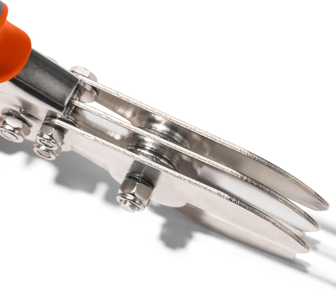 Klein Tools 86520 Crimpzange mit 5 Klingen, für Rohrleitungen, Rohre und Blech, 24 Gauge Stahl, 28 G
