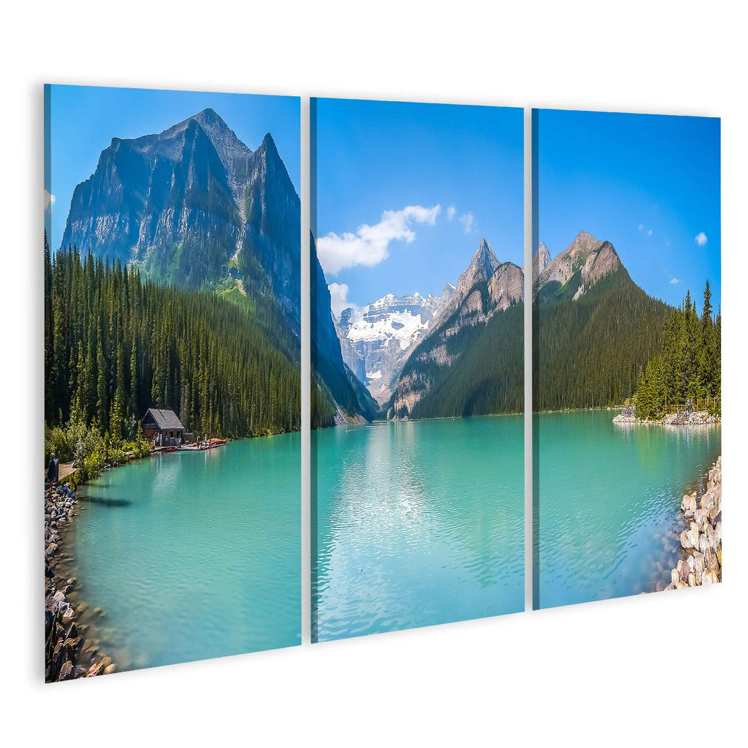 islandburner Bild auf Leinwand See Louise Mountain In Banff National Park Alberta Kanada Schöner Pan