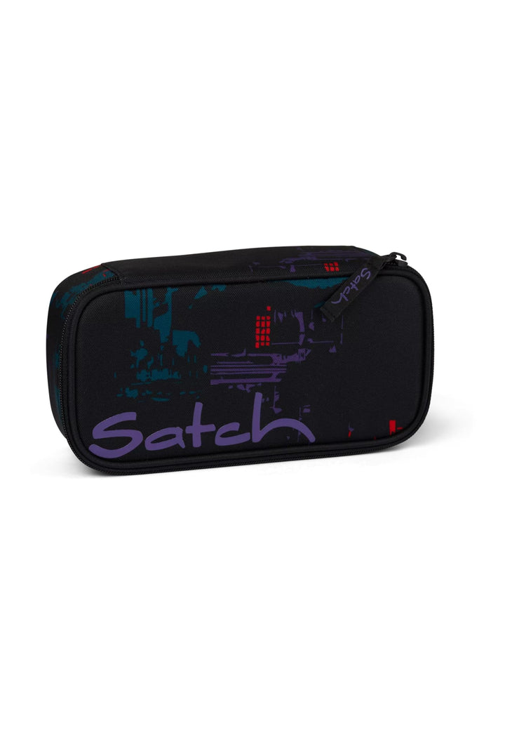 satch Schlamperbox extra gross inkl. Trennfach Reissverschlussfach Stiftehalter Geodreieck Sichtfens