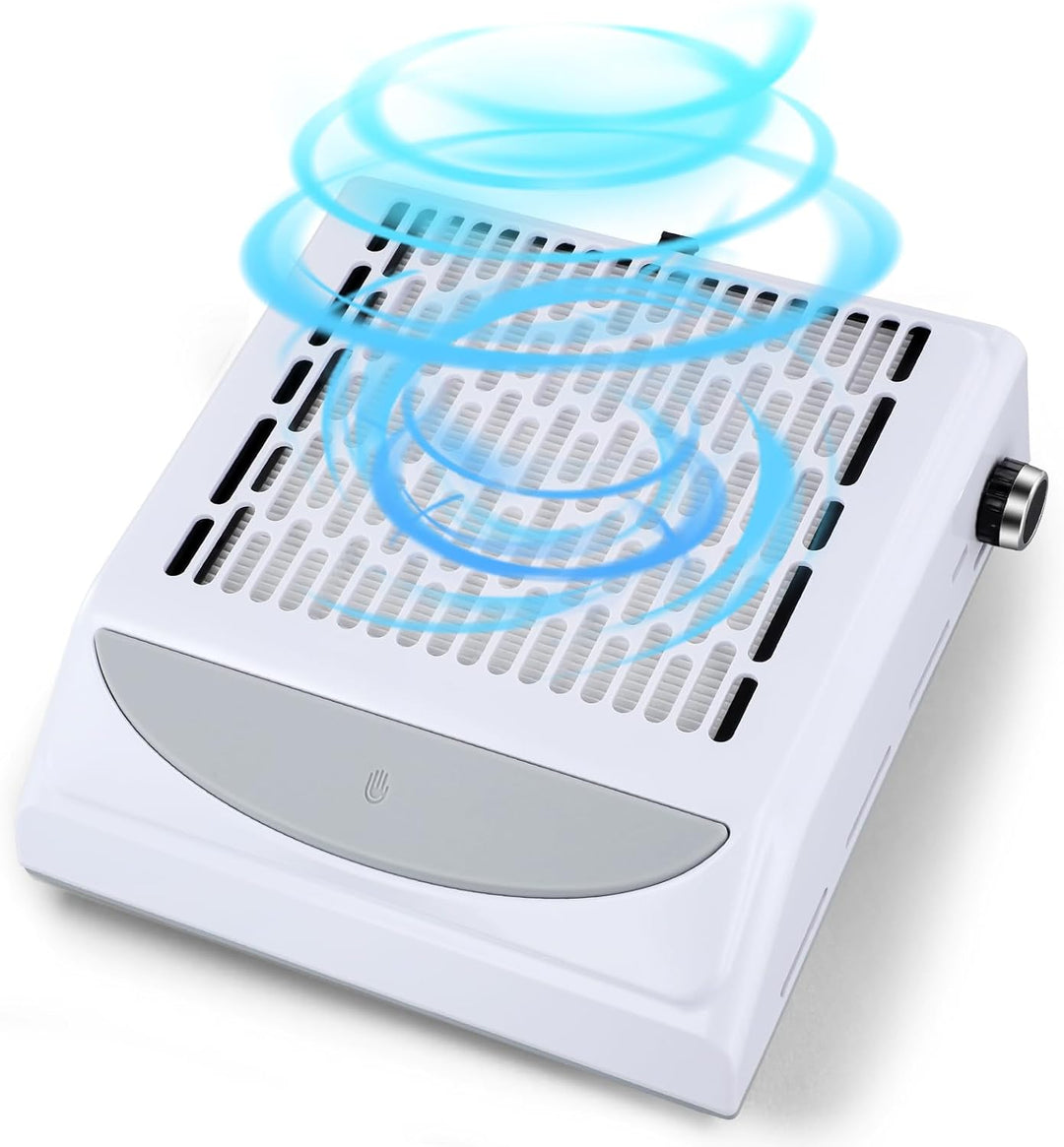 100W Staubabsaugung für Nägel mit einstellbarer Geschwindigkeit und Wiederverwendbarem Filter, saugt