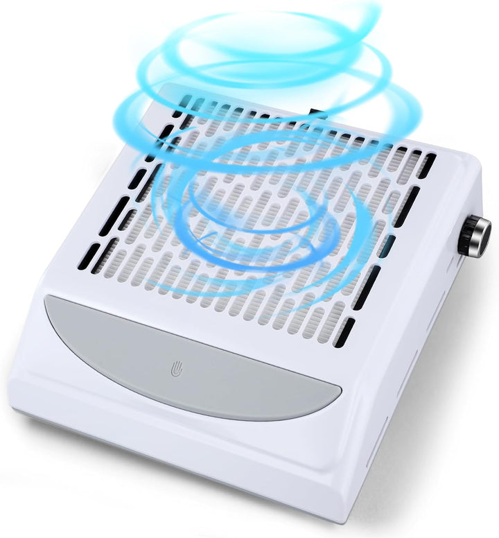 100W Staubabsaugung für Nägel mit einstellbarer Geschwindigkeit und Wiederverwendbarem Filter, saugt