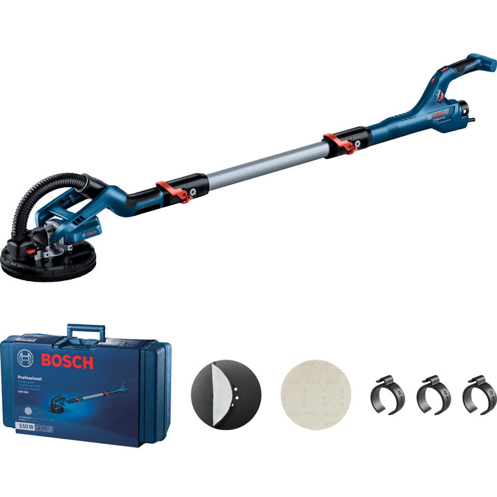 Bosch Professional Trockenbauschleifer GTR 55-225 (550 Watt, Schleifteller-Ø 215 mm, inkl. 1x Schlei