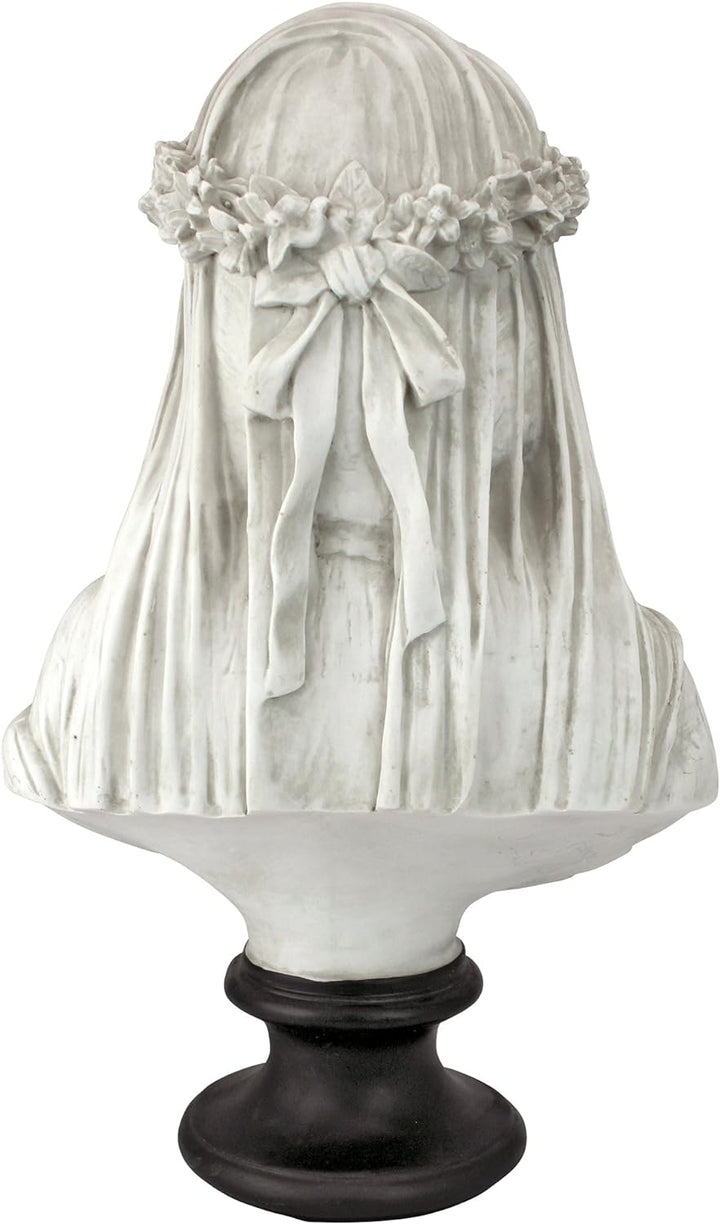 Design Toscano die verschleierte Jungfrau Büstenstatue, Masse: 22,8 cm x15,2 cm x35,5 cm Single, Sin